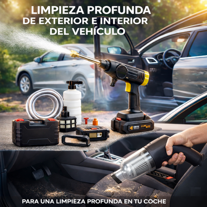 Kit Vacaciones - Hidrolavadora & Aspiradora - Portatil & Potentes
