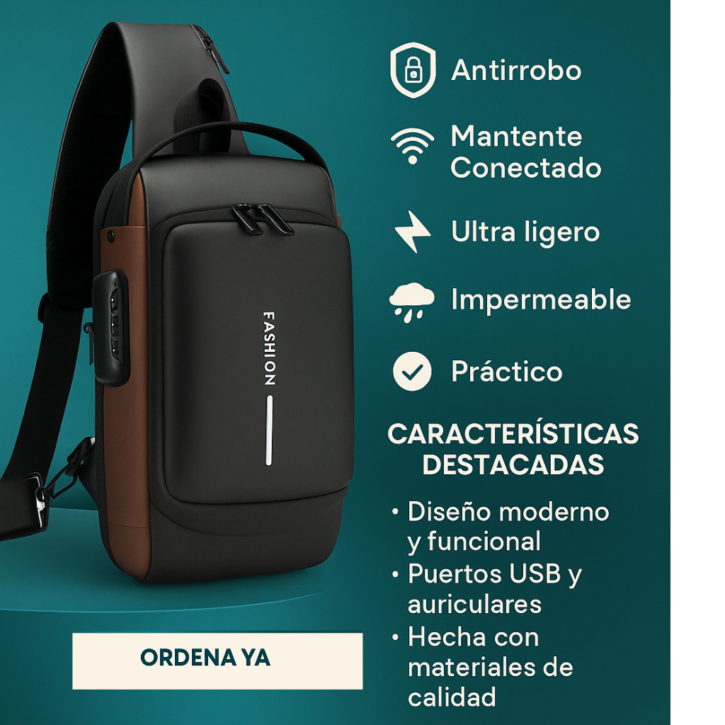 MOCHILA ANTIRROBO