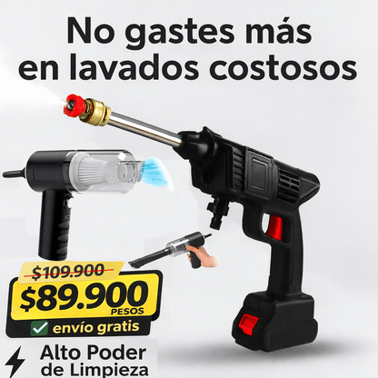 Kit Vacaciones - Hidrolavadora & Aspiradora - Portatil & Potentes