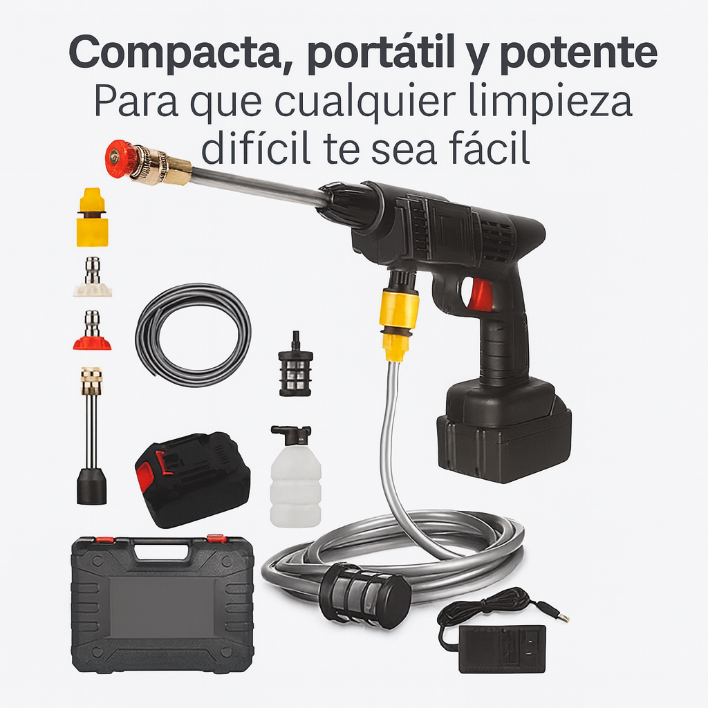 Kit Vacaciones - Hidrolavadora & Aspiradora - Portatil & Potentes
